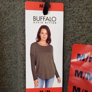 NWT Buffalo David Bitton Green Cozy Top Sweater, Size M